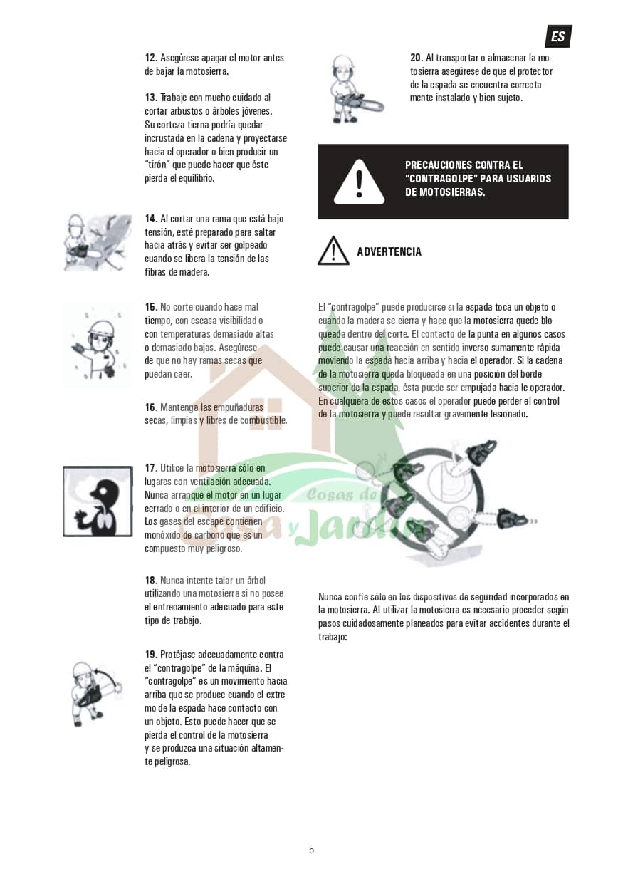 Pag. 5 - Instrucciones desbrozadora LHD52L